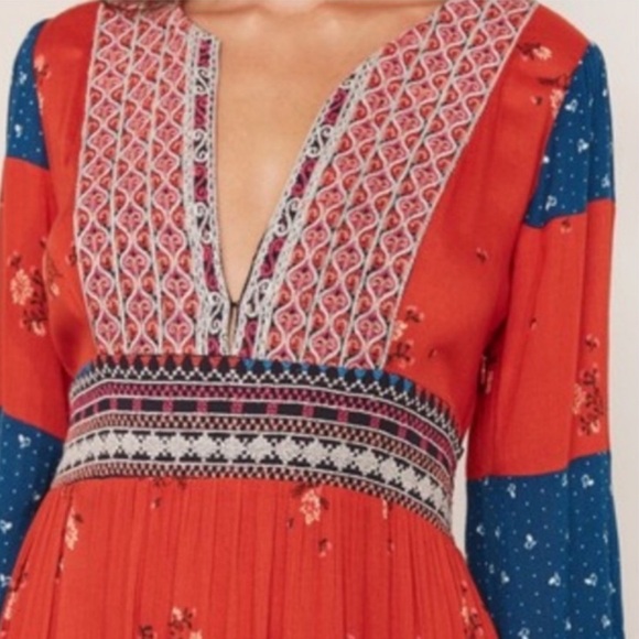 Free People x Revolve Starlight Printed Maxi Dress Rare Seen On Tori Spelling - Picture 6 of 13